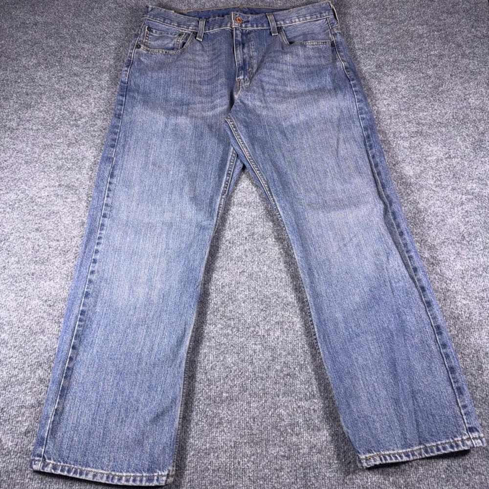 Levis 569 Loose Straight Leg Jeans Mens 34x30 Medium Wash Blue Denim 00569-0278